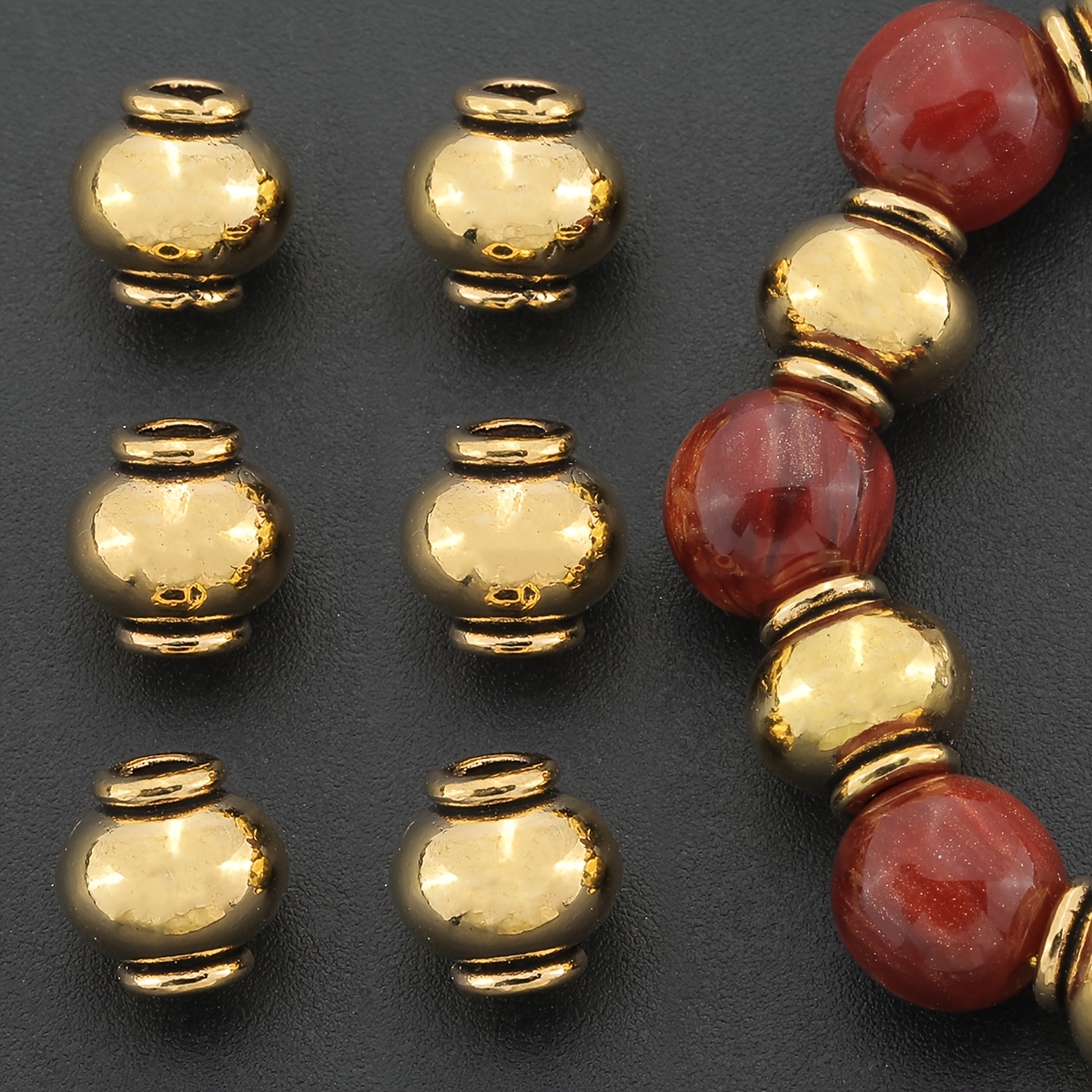10pcs Lantern Shape Spacer Beads for Handmade Jewellery